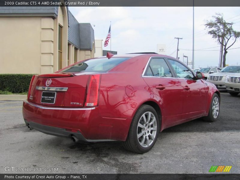 Crystal Red / Ebony 2009 Cadillac CTS 4 AWD Sedan