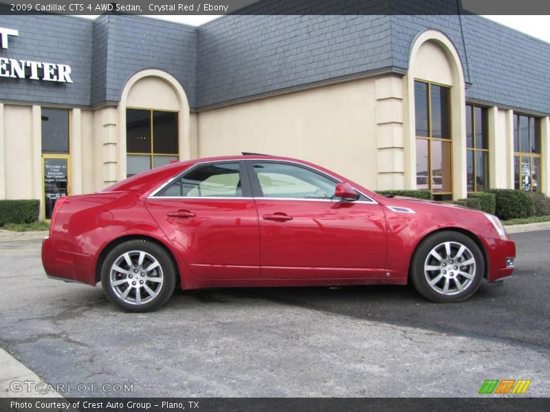 Crystal Red / Ebony 2009 Cadillac CTS 4 AWD Sedan