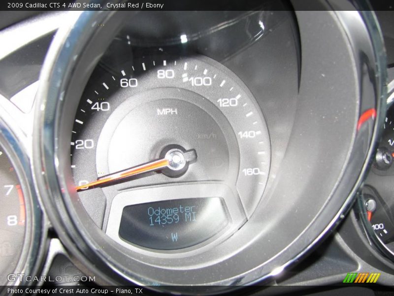 Crystal Red / Ebony 2009 Cadillac CTS 4 AWD Sedan