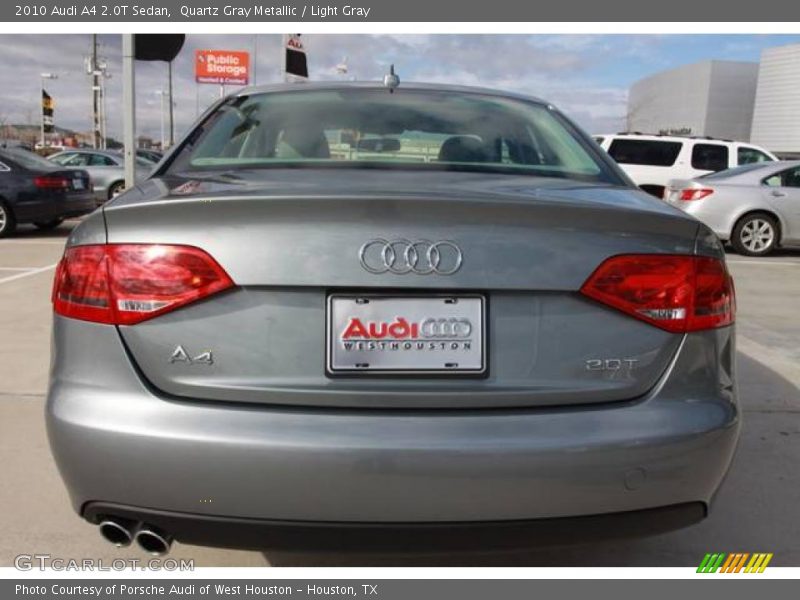 Quartz Gray Metallic / Light Gray 2010 Audi A4 2.0T Sedan