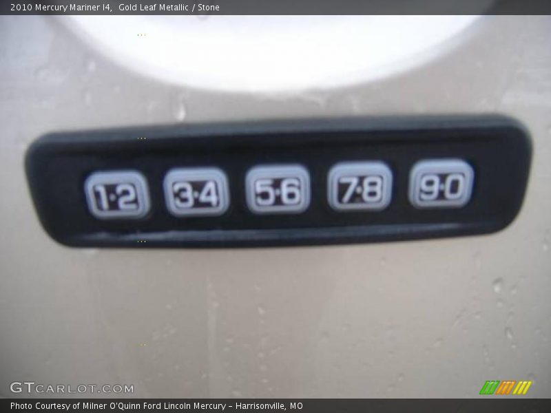 Gold Leaf Metallic / Stone 2010 Mercury Mariner I4