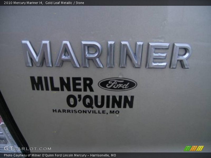 Gold Leaf Metallic / Stone 2010 Mercury Mariner I4
