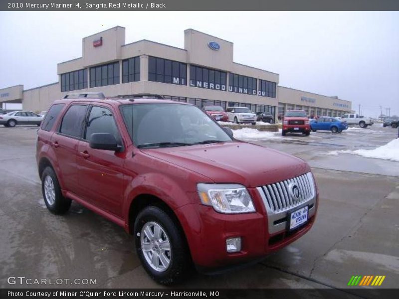 Sangria Red Metallic / Black 2010 Mercury Mariner I4