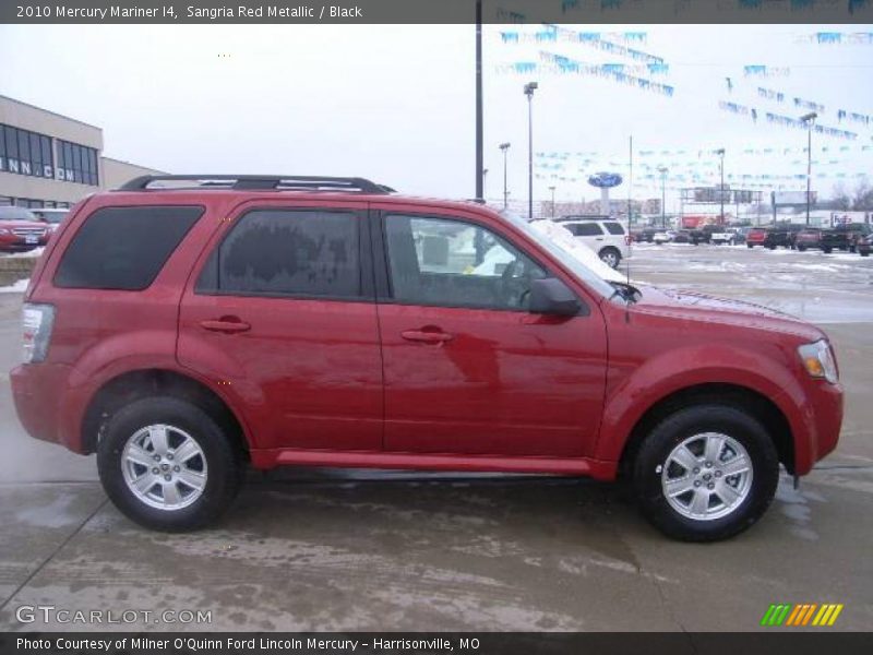 Sangria Red Metallic / Black 2010 Mercury Mariner I4