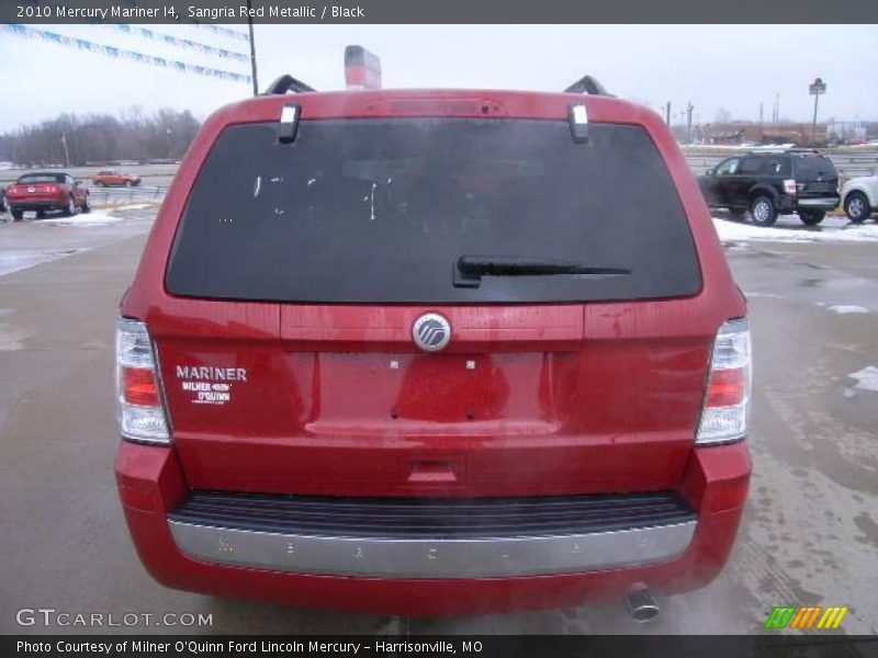 Sangria Red Metallic / Black 2010 Mercury Mariner I4