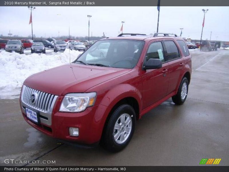 Sangria Red Metallic / Black 2010 Mercury Mariner I4