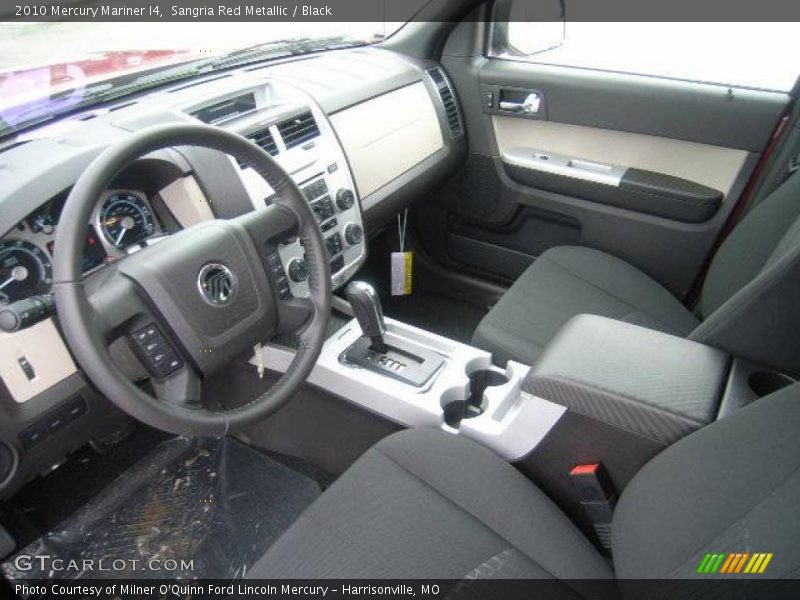 Sangria Red Metallic / Black 2010 Mercury Mariner I4