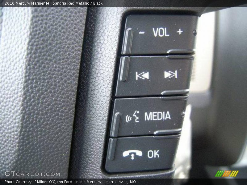 Sangria Red Metallic / Black 2010 Mercury Mariner I4