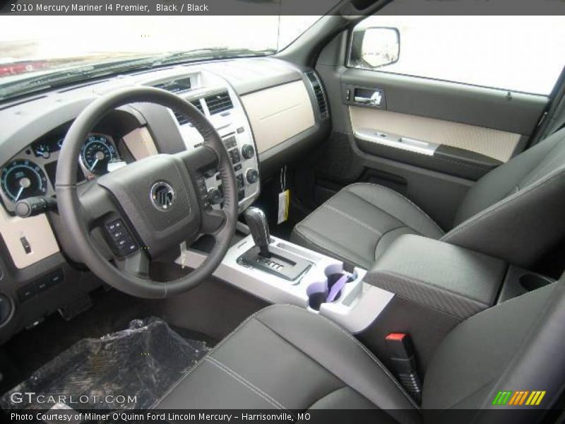 Black / Black 2010 Mercury Mariner I4 Premier