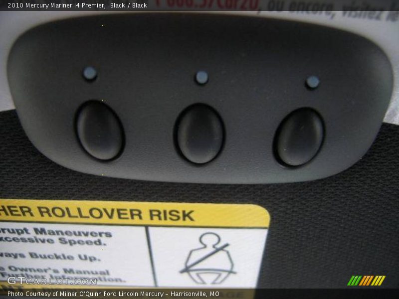 Black / Black 2010 Mercury Mariner I4 Premier