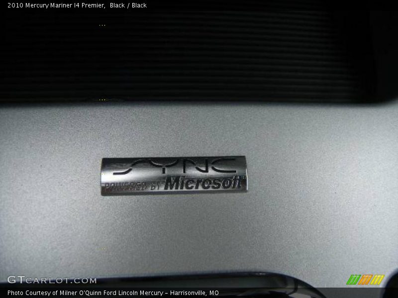 Black / Black 2010 Mercury Mariner I4 Premier