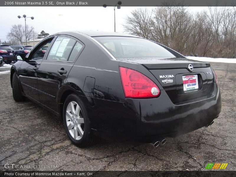 Onyx Black / Black 2006 Nissan Maxima 3.5 SE