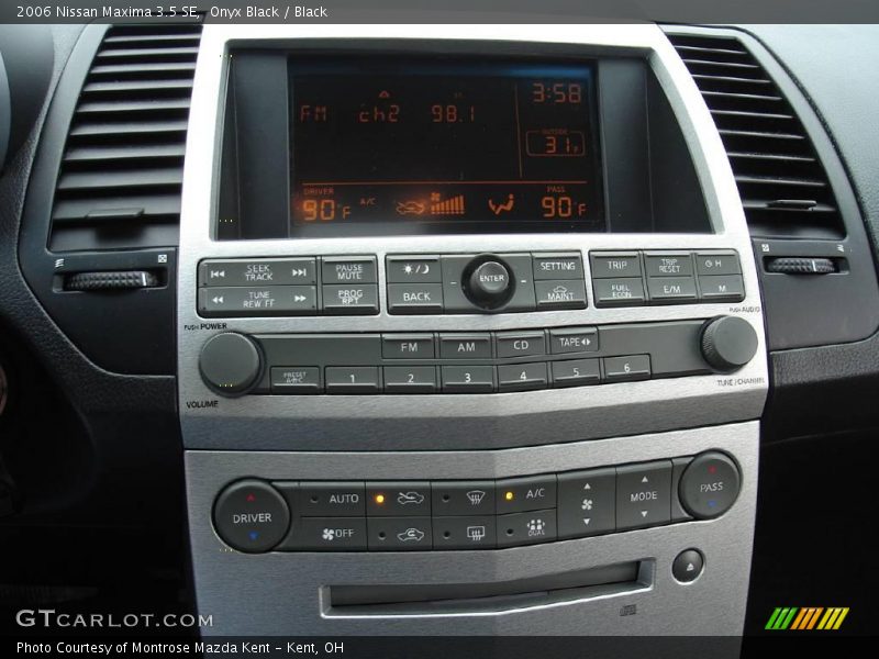 Onyx Black / Black 2006 Nissan Maxima 3.5 SE