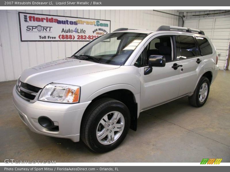 Liquid Silver Metallic / Black 2007 Mitsubishi Endeavor LS
