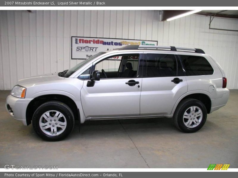 Liquid Silver Metallic / Black 2007 Mitsubishi Endeavor LS