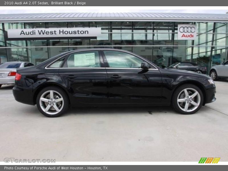 Brilliant Black / Beige 2010 Audi A4 2.0T Sedan
