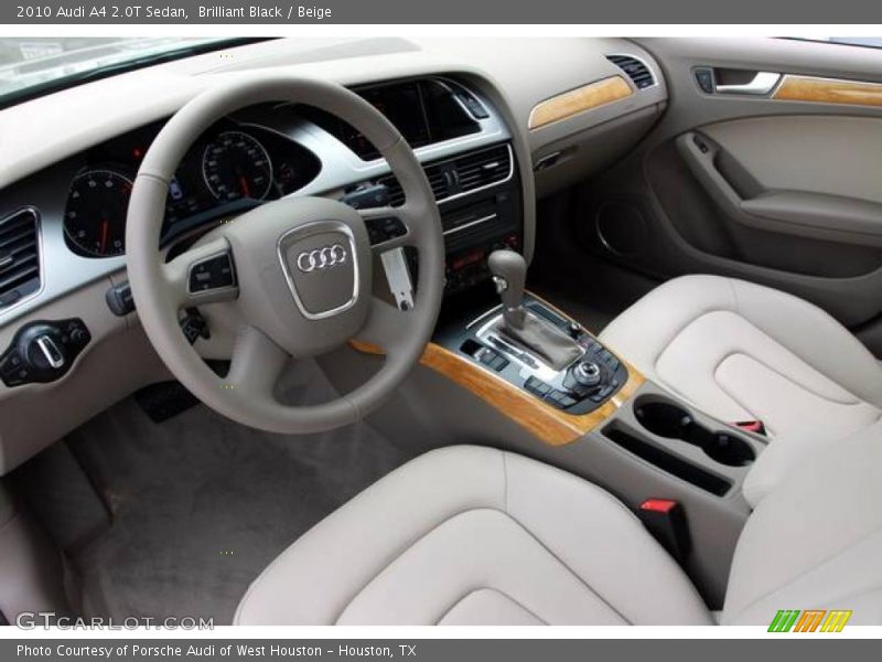 2010 A4 2.0T Sedan Beige Interior
