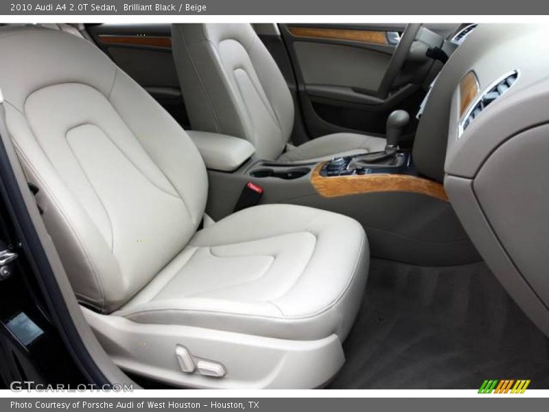 Brilliant Black / Beige 2010 Audi A4 2.0T Sedan