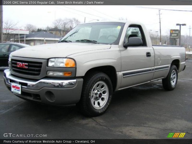 Silver Birch Metallic / Dark Pewter 2006 GMC Sierra 1500 Regular Cab