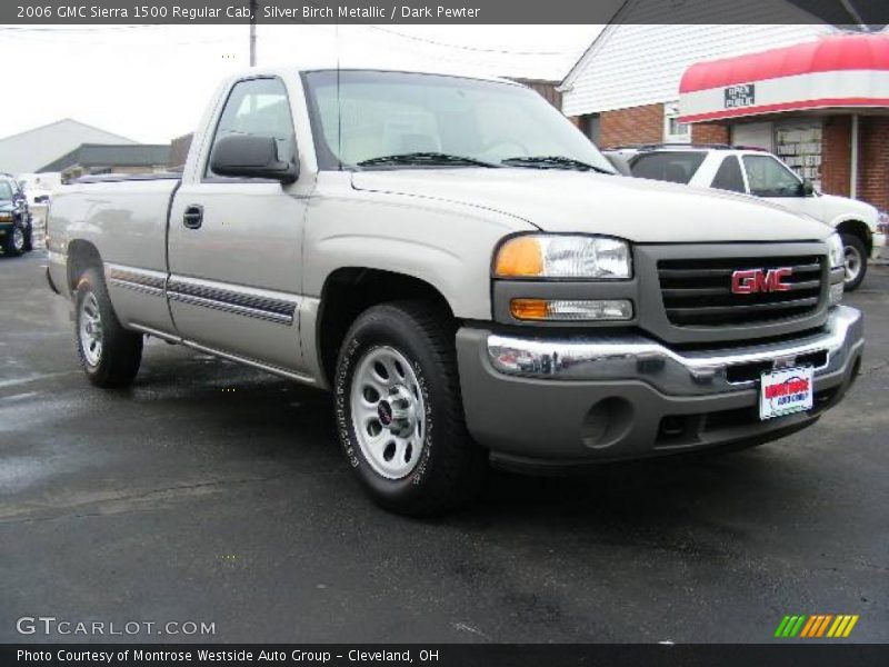 Silver Birch Metallic / Dark Pewter 2006 GMC Sierra 1500 Regular Cab