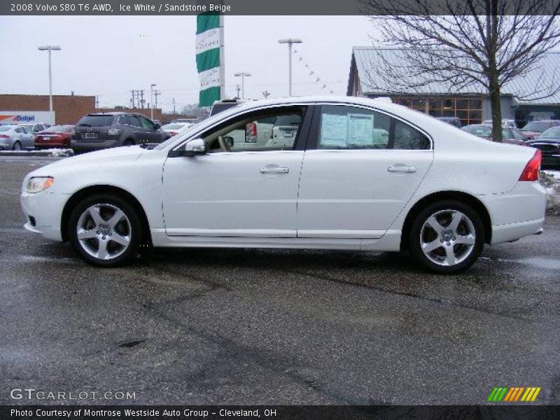 Ice White / Sandstone Beige 2008 Volvo S80 T6 AWD