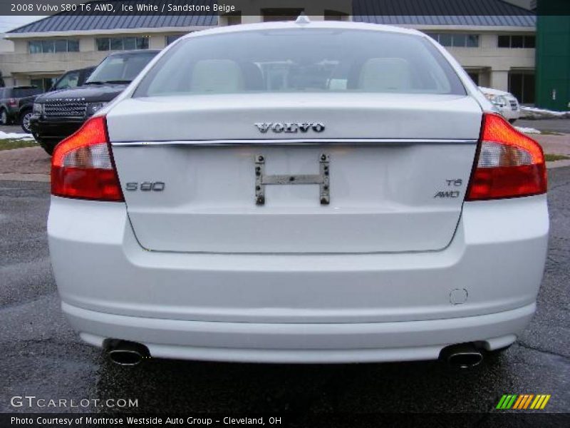 Ice White / Sandstone Beige 2008 Volvo S80 T6 AWD