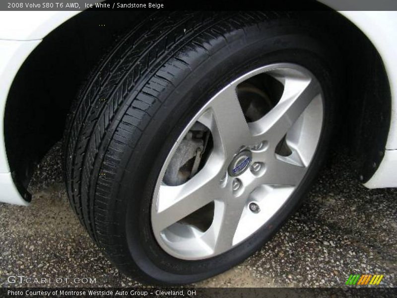 Ice White / Sandstone Beige 2008 Volvo S80 T6 AWD
