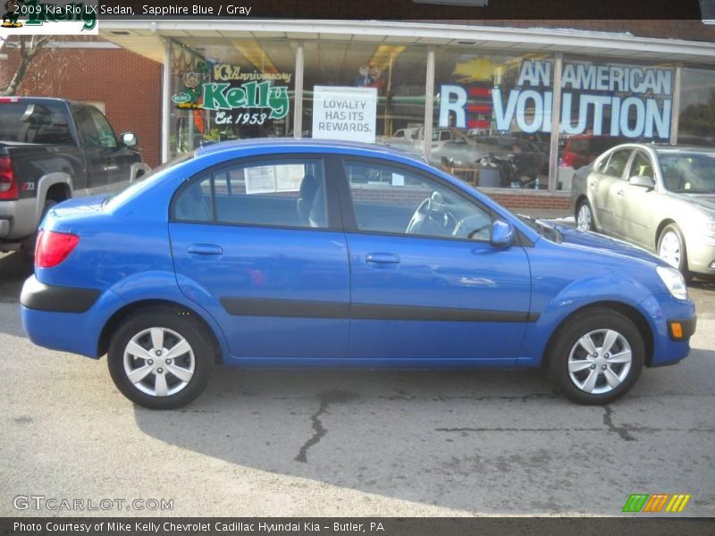 Sapphire Blue / Gray 2009 Kia Rio LX Sedan