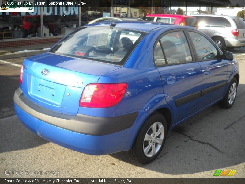 Sapphire Blue / Gray 2009 Kia Rio LX Sedan