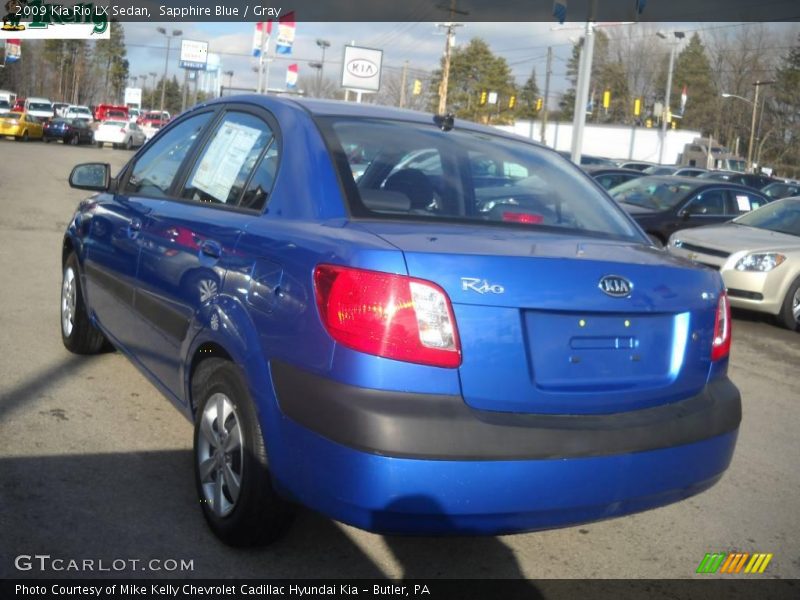 Sapphire Blue / Gray 2009 Kia Rio LX Sedan