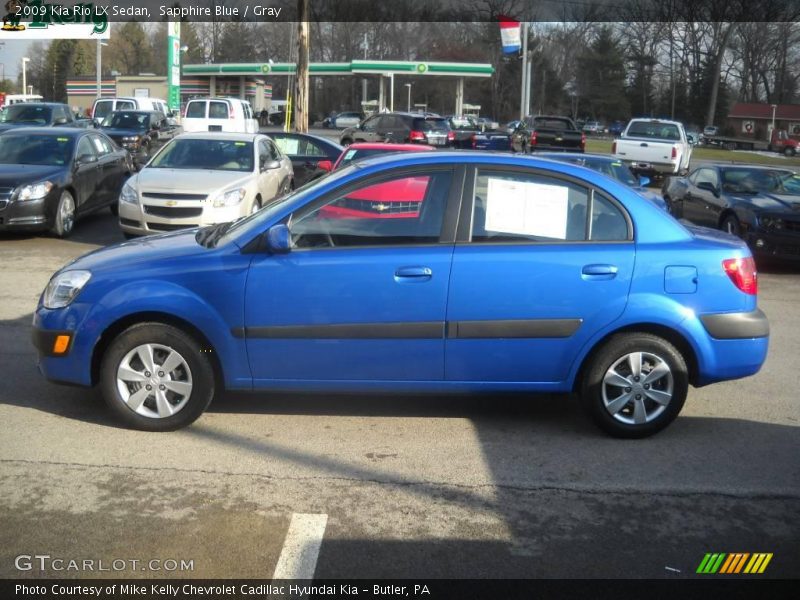 Sapphire Blue / Gray 2009 Kia Rio LX Sedan