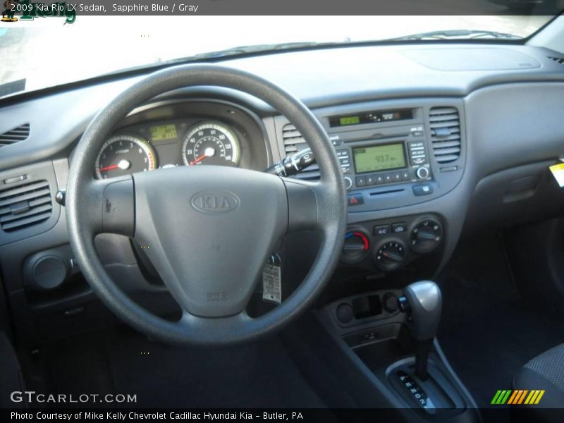 Sapphire Blue / Gray 2009 Kia Rio LX Sedan
