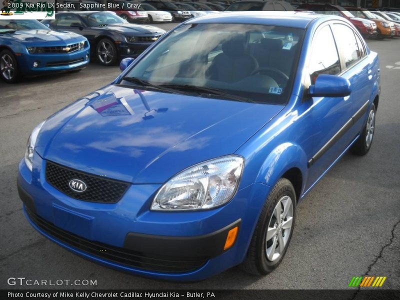 Sapphire Blue / Gray 2009 Kia Rio LX Sedan