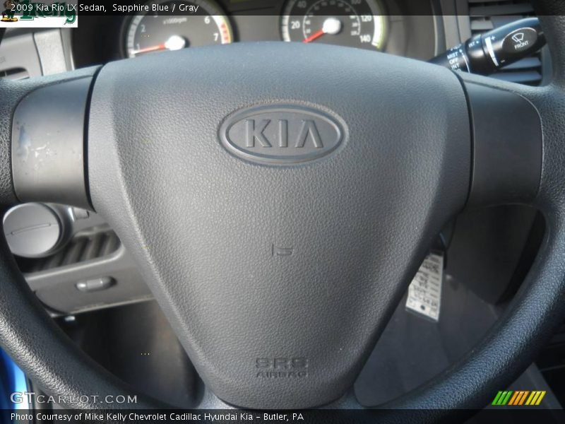 Sapphire Blue / Gray 2009 Kia Rio LX Sedan