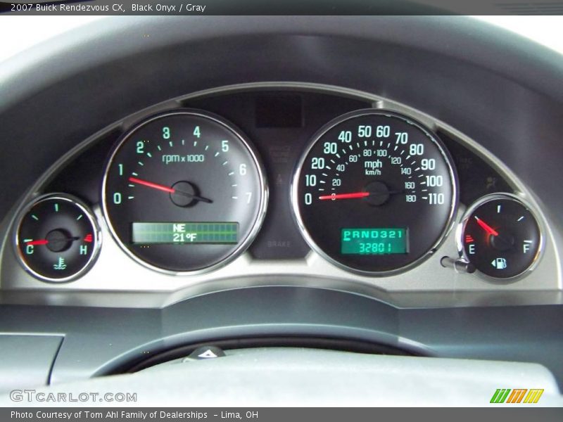 Black Onyx / Gray 2007 Buick Rendezvous CX