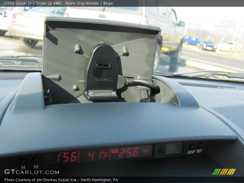 Azure Gray Metallic / Beige 2009 Suzuki SX4 Sedan LE AWD