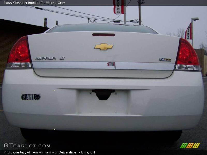 White / Gray 2009 Chevrolet Impala LT