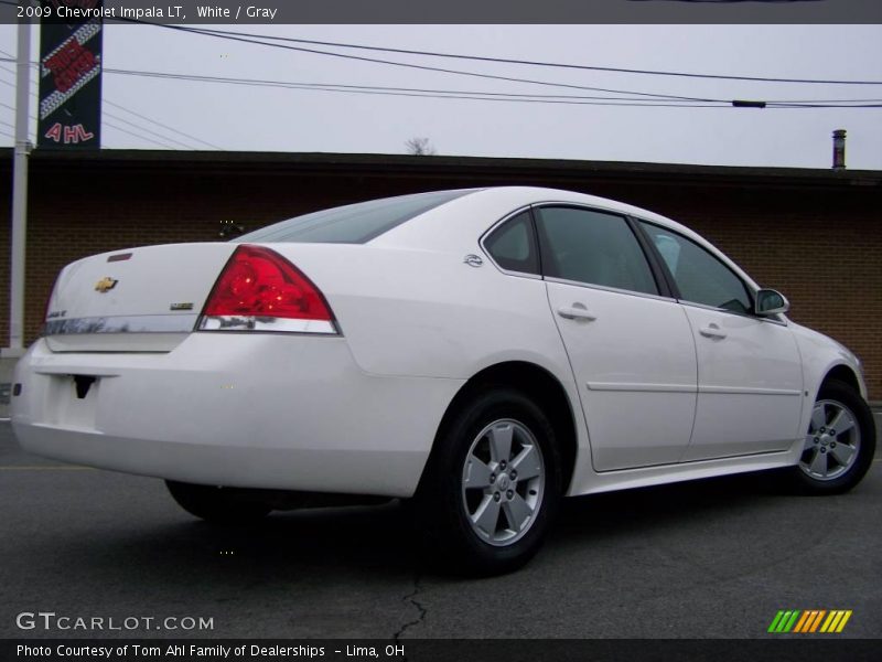 White / Gray 2009 Chevrolet Impala LT