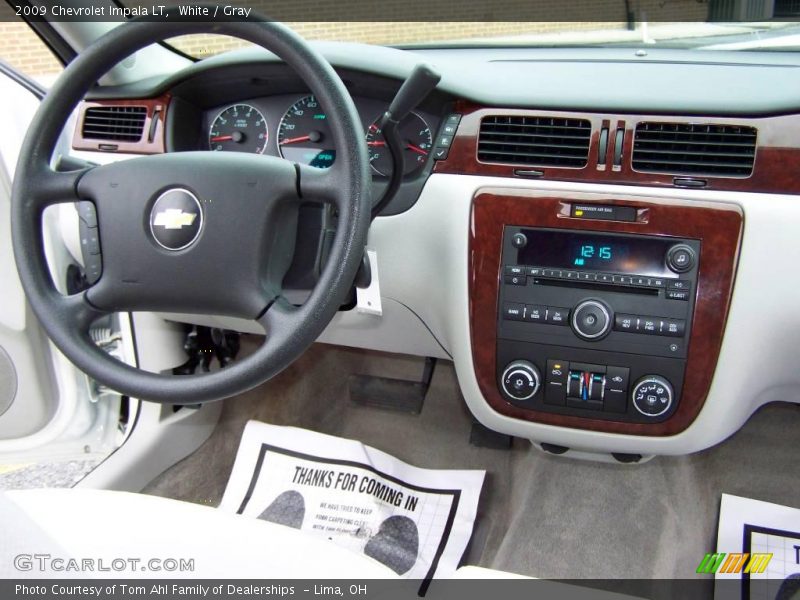 White / Gray 2009 Chevrolet Impala LT