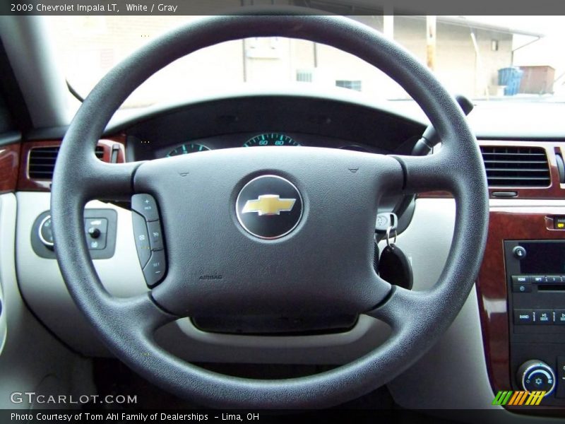 White / Gray 2009 Chevrolet Impala LT