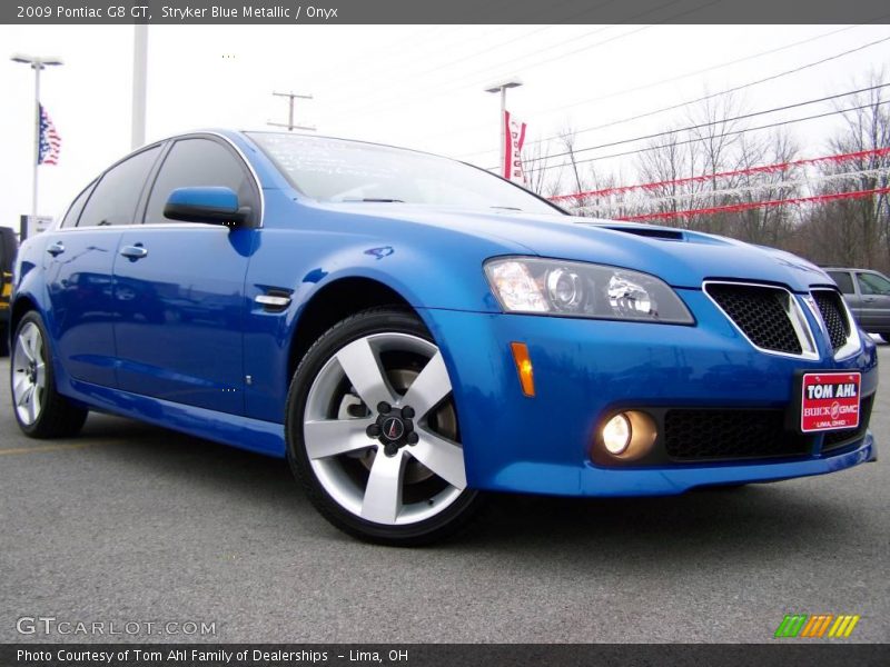 Stryker Blue Metallic / Onyx 2009 Pontiac G8 GT