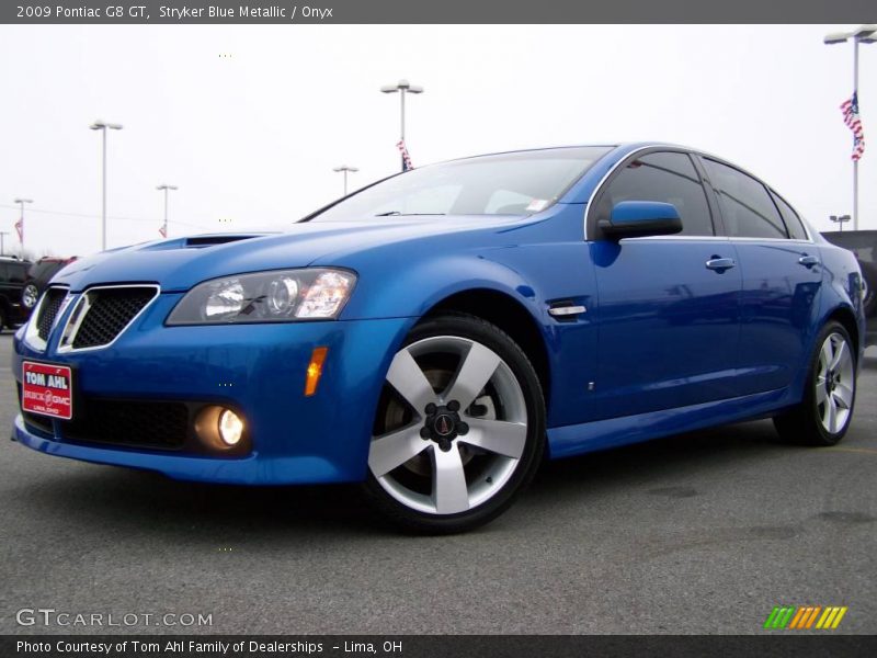 Stryker Blue Metallic / Onyx 2009 Pontiac G8 GT