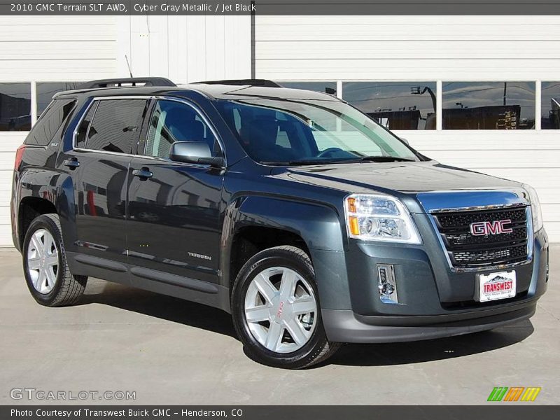 Cyber Gray Metallic / Jet Black 2010 GMC Terrain SLT AWD