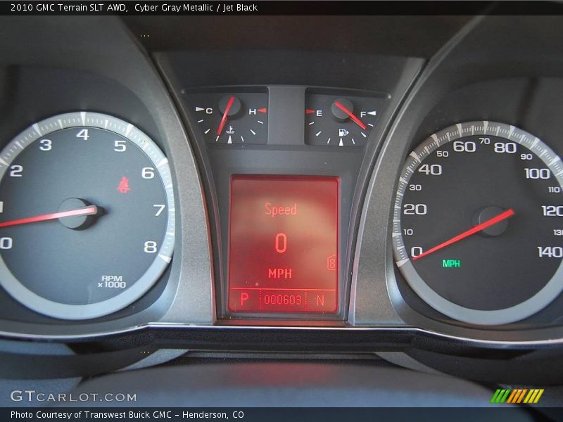 Cyber Gray Metallic / Jet Black 2010 GMC Terrain SLT AWD