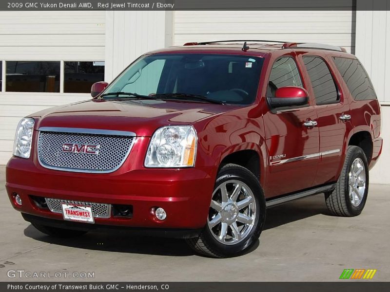 Red Jewel Tintcoat / Ebony 2009 GMC Yukon Denali AWD