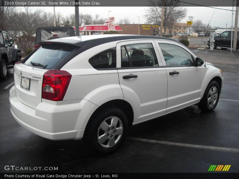 Stone White / Dark Slate Gray 2009 Dodge Caliber SE