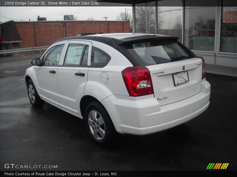 Stone White / Dark Slate Gray 2009 Dodge Caliber SE