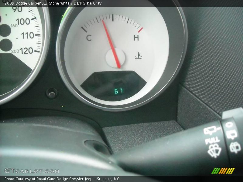 Stone White / Dark Slate Gray 2009 Dodge Caliber SE