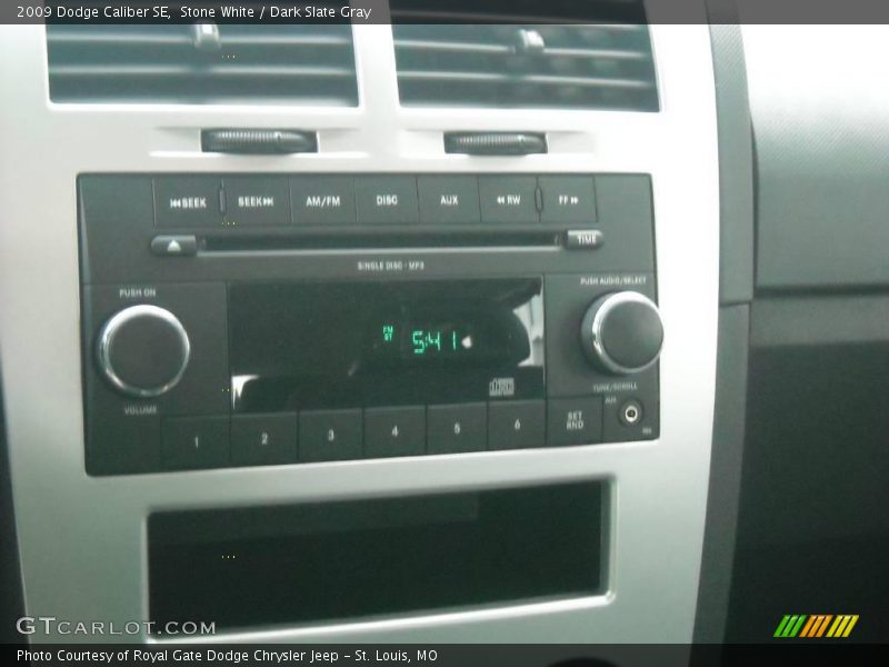 Stone White / Dark Slate Gray 2009 Dodge Caliber SE