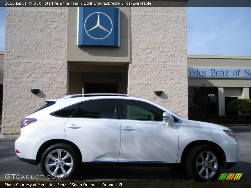Starfire White Pearl / Light Gray/Espresso Birds-Eye Maple 2010 Lexus RX 350